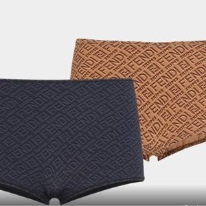 FENDI NWT MONOGRAM BOY SHORTS SZ XL